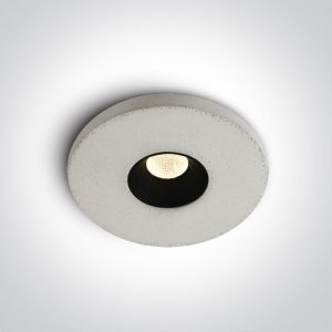 The Cement Look Recessed Black reflector - 10104M/W