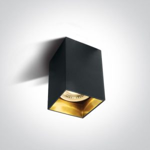 The GU10 Dark Light Aluminium - 12105NA - Black