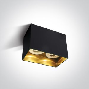 The GU10 Dark Light Aluminium - 12205NA - Black