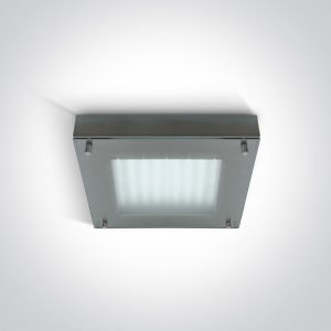 Square LED Plafo Steel - 62102/MC