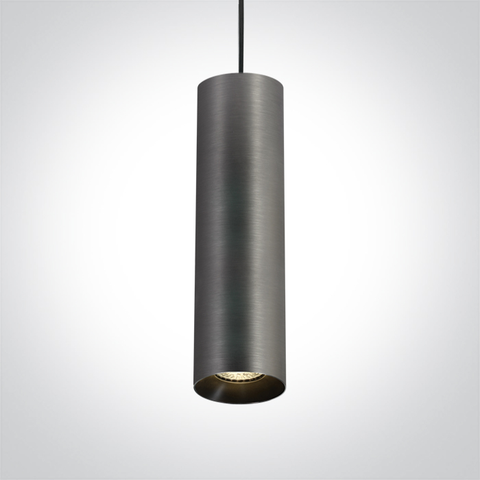 Cylinder Pendants - 63105MA - Metal Grey