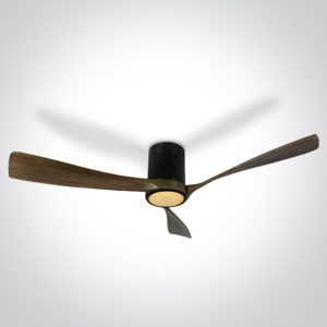 Black Body Ceiling Fans Dark Wood Blades - 6314DC/B/V