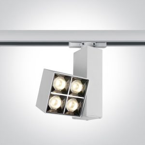 Mirror Square Track Lights Die cast - 65406BT/W/W