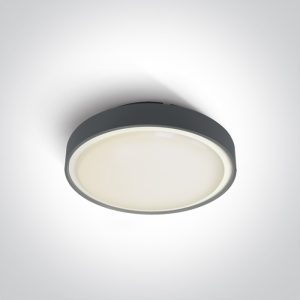 The E27 Plafo Outdoor Range Round - 67280E - Anthracite