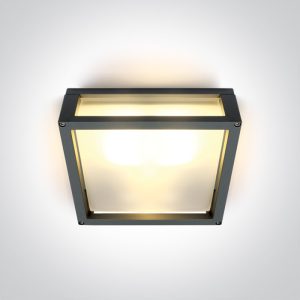 Outdoor E27 Square Die cast - 67420B - Anthracite