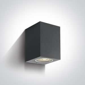 The GU10 Outdoor Wall Cube Lights Die cast - 67426 - Anthracite