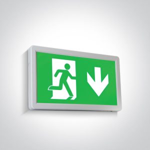 Emergency LED Ceiling Signs - 89408/W