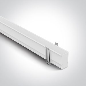 WHITE MAGNETIC RECESSED PROFILE 1m 48V MAXI - 42001R - White