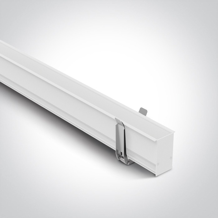 WHITE MAGNETIC RECESSED PROFILE 1m 48V MAXI - 42001R - White