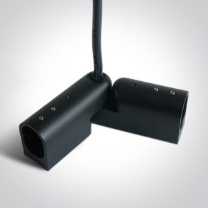 BLACK P&P POWER SUPPLY CABLE ADJUSTABLE CORNER IP20 - 42004PE - Black