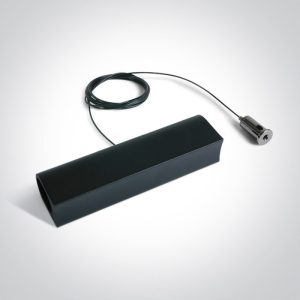 BLACK P&P SUSPENDED/SURFACE CONNECTOR IP20 - 42004PF - Black