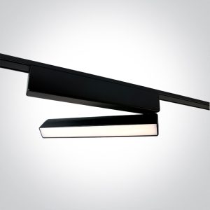 BLACK 10W CCTV 48V IP20 ADJUSTABLE 10 Tracks & Magnetic - 43108FB