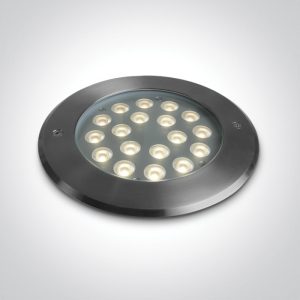 SS316L IP67 INGROUND 18x1W WW 24V DC LOW DEPTH DIMMABLE - 69076D