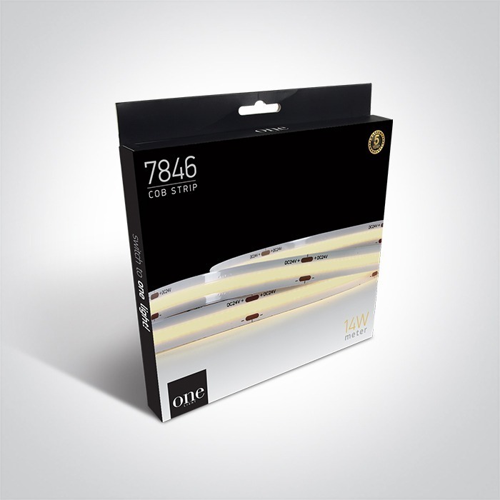 COB STRIP 24V DC CW 5m ROLL 14,5W/m HIGH EFFICIENCY IP20 - 7846H - Image 2